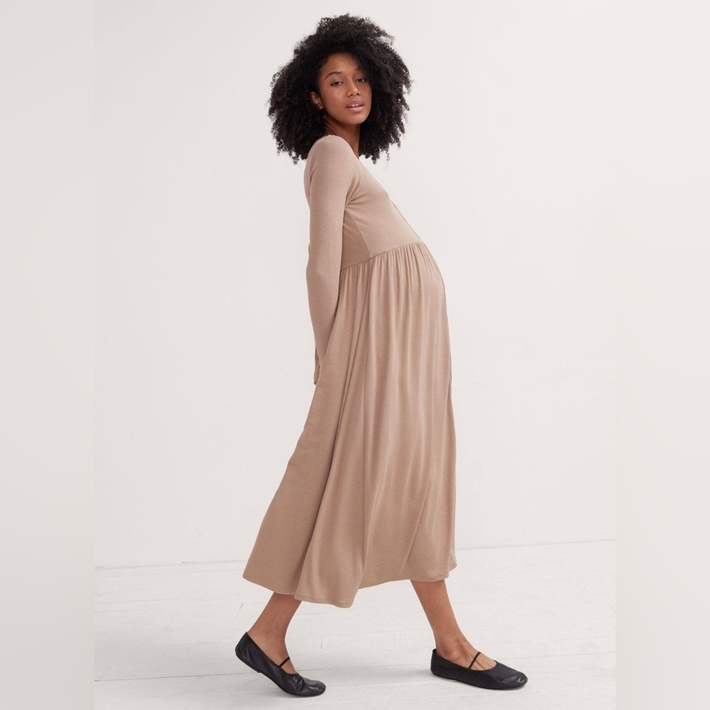 Hatch The Softest Rib Nursing Dress